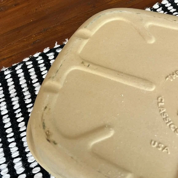 Pampered Chef Family Heritage Stoneware Rectangular Baker Roaster Pan New - Picture 4 of 9